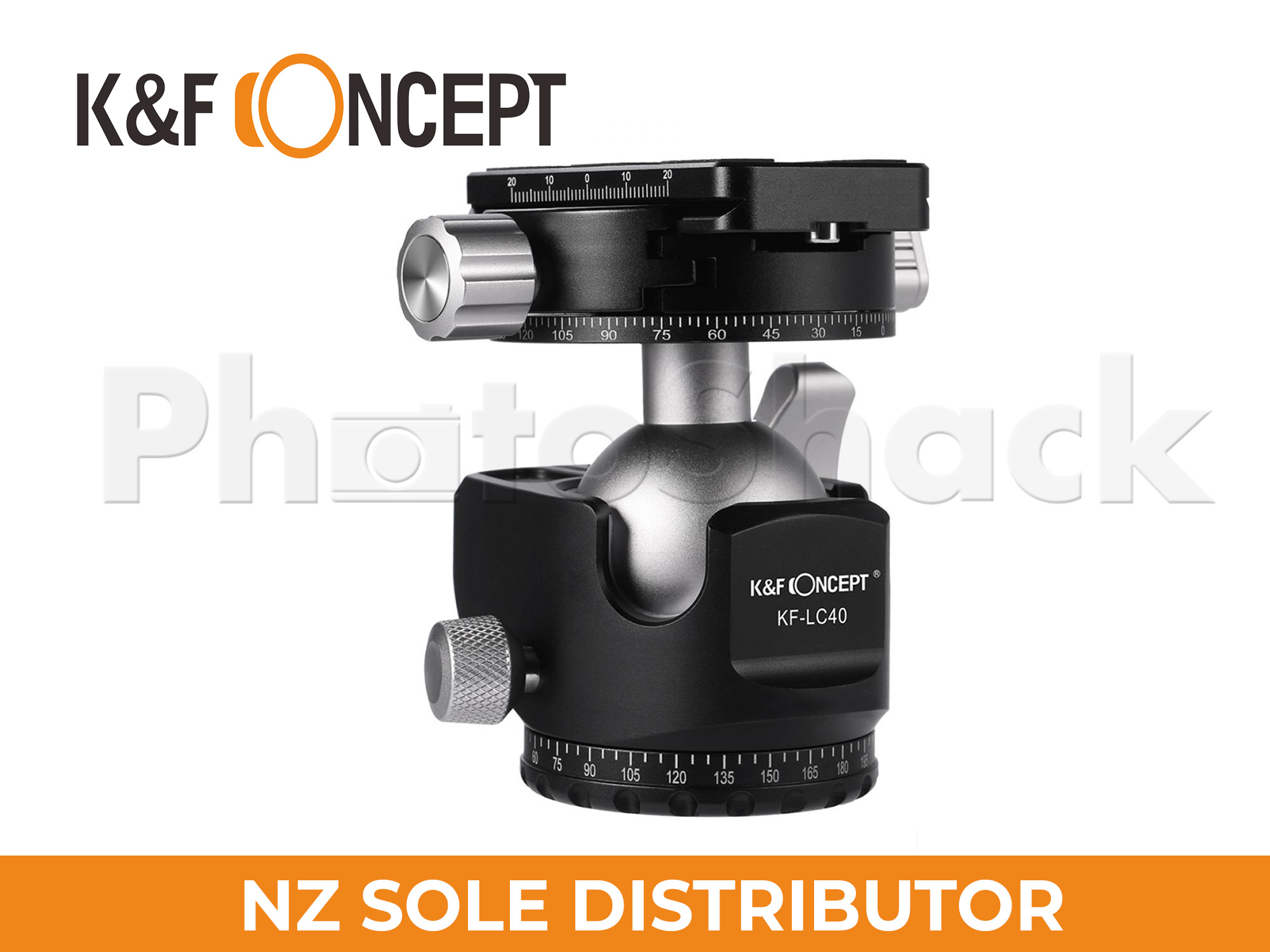 K&F Concept 40mm ball head for Tripod & Monopod. 15kg Load 